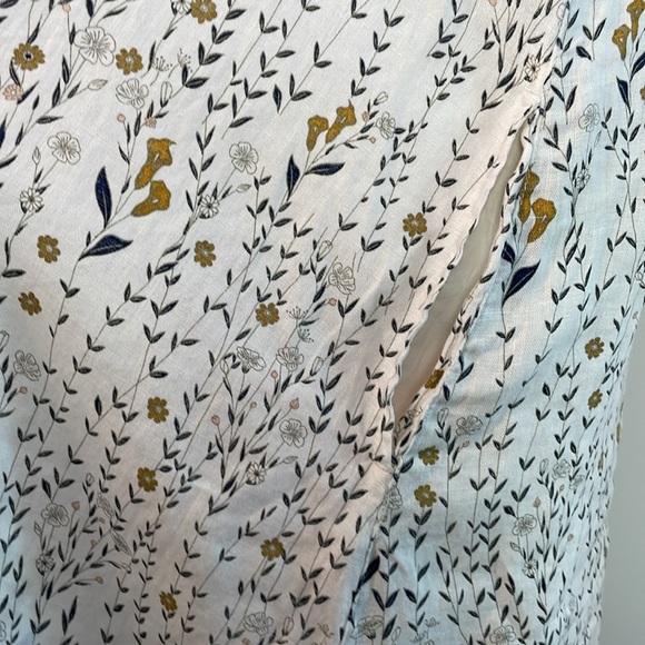 Rachel  Zoe 100% Linen Floral A Line Shift Dress. Size Large. - Picture 5 of 11